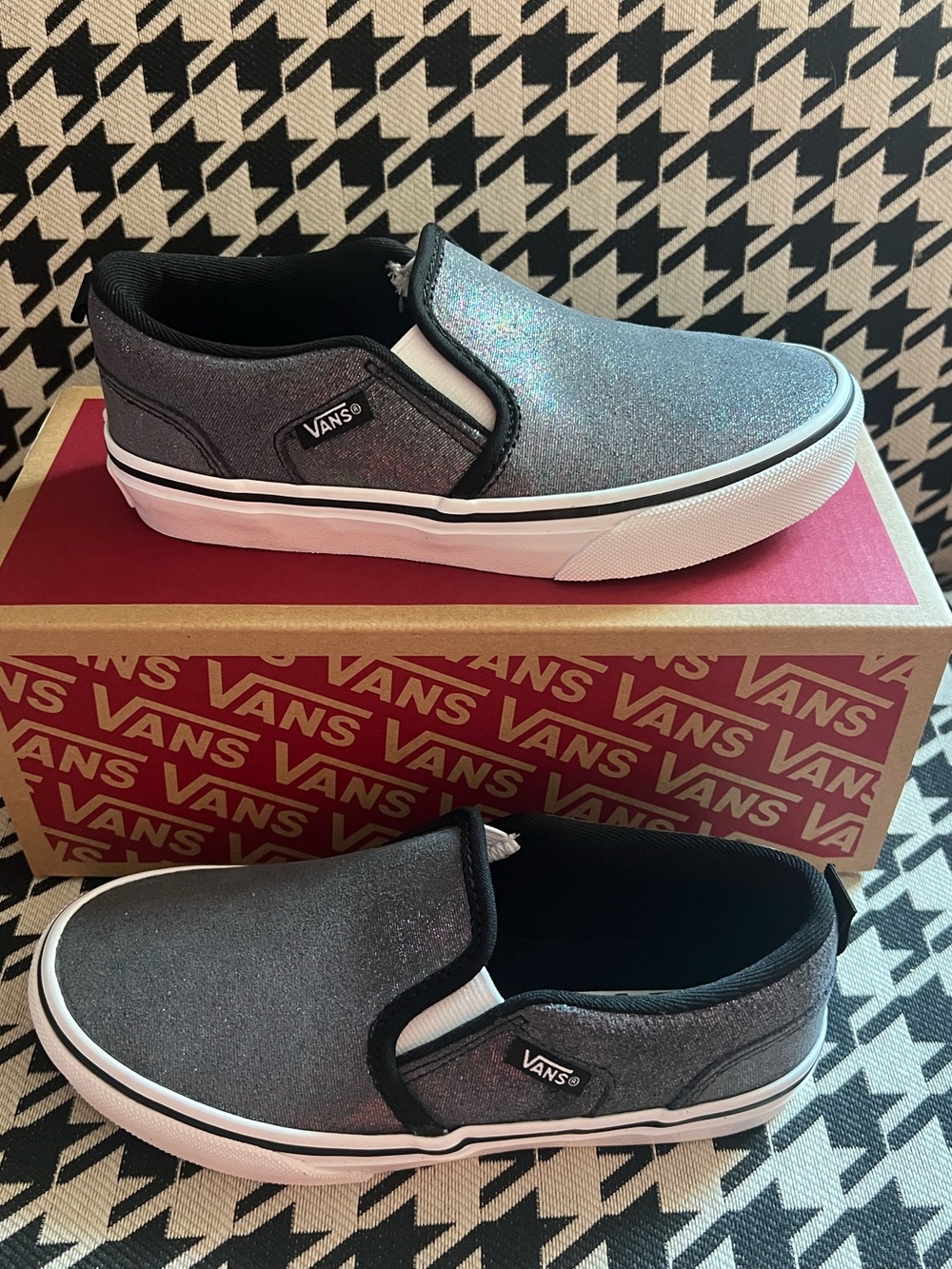 Vans Asher‎ Youth Slip-On Shoes- Size 12